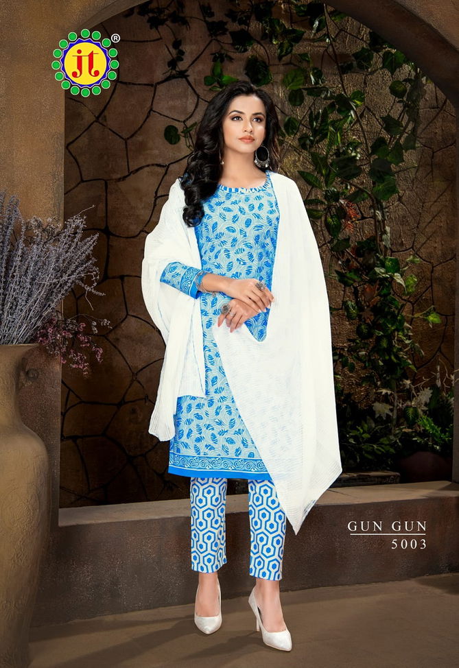 Jt Gun Gun 5 Daily Wear Cotton Printed Designer Dress Material Collection